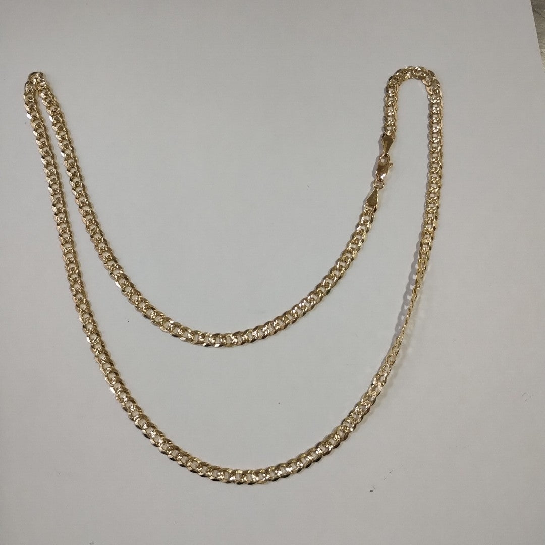CADENA BARBADA 14K 60 CM 20.5 GR (NUEVO)