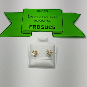 BROQUELES BROQUEL FIG CORAZON 14K 0.23 GR (NUEVO)
