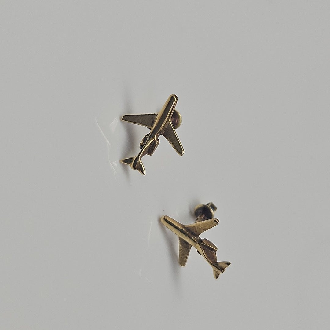 BROQUELES PAR ORO 14 K 0,80 GRMS (SEMINUEVO)
