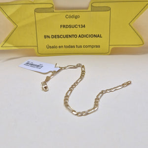 PULSERA TEJIDO 3X1 14K 18 CM 2.7 GR (NUEVO)