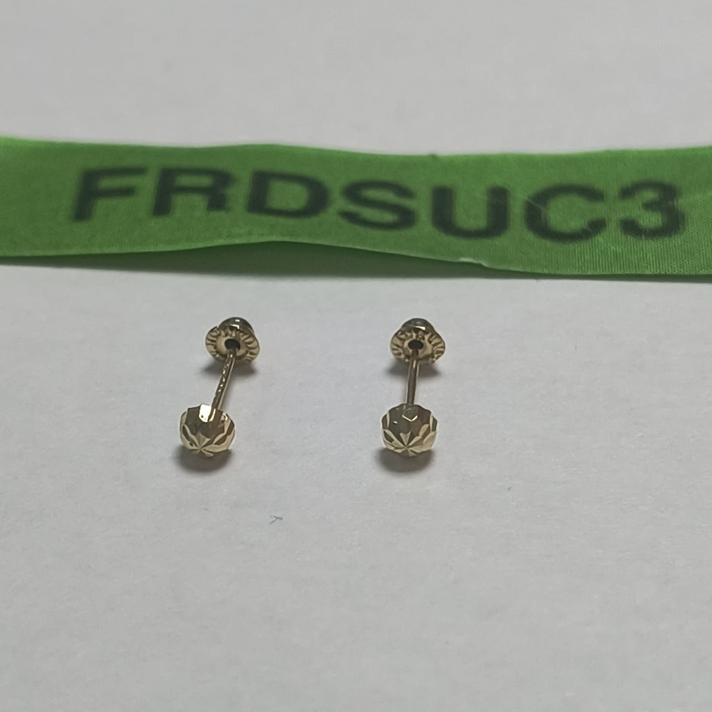 BROQUELES BROQUEL FIG HONGO 14K 0.17 GR (NUEVO)