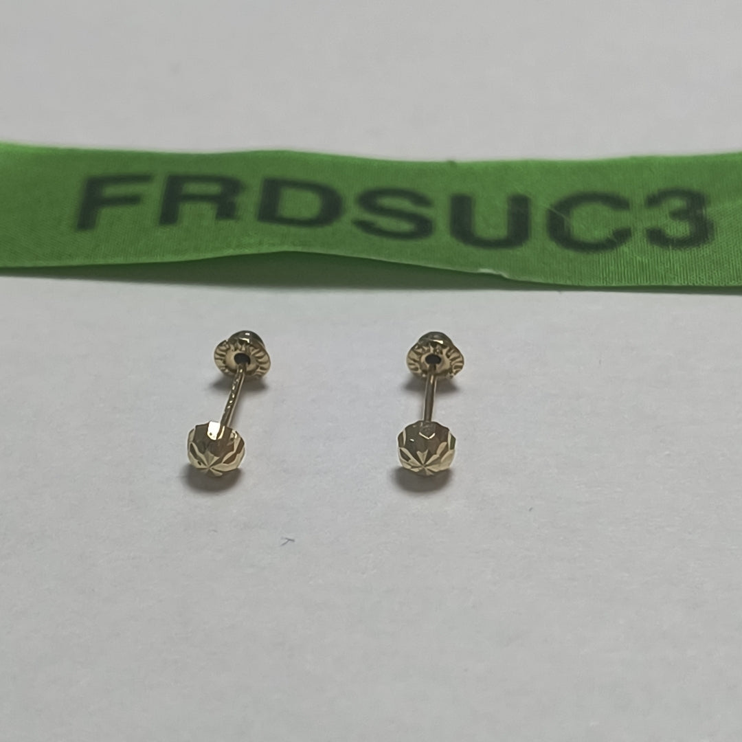 BROQUELES BROQUEL FIG HONGO 14K 0.17 GR (NUEVO)