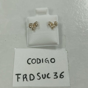 BROQUELES BROQUEL FIG MOÑO C CIRCONIA 14K 0.2441 GR (NUEVO)