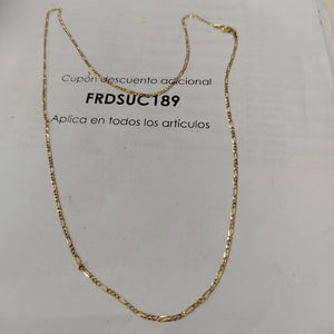 CADENA 3X1 14K 60 CM 3.9 GR (NUEVO)