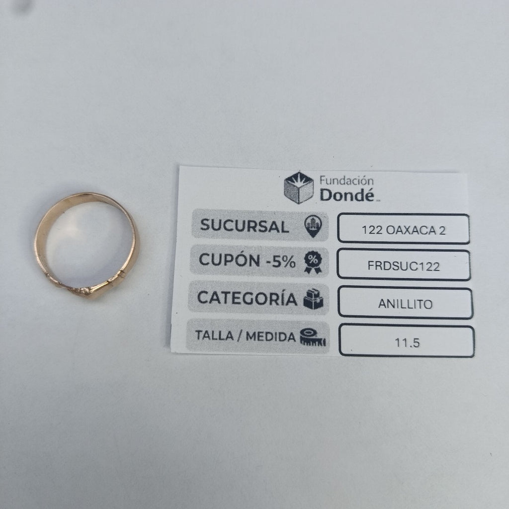 ARGOLLA ORO 8 K 4.1 GRMS (SEMINUEVO)