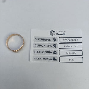 ARGOLLA ORO 8 K 4.1 GRMS (SEMINUEVO)