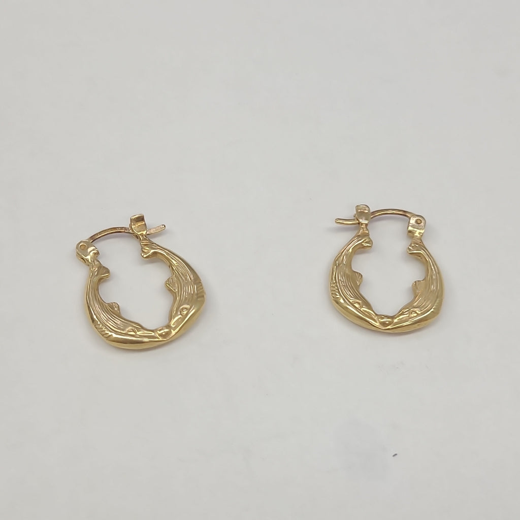 ARRACADAS PAR ORO 14 K 1.4 GRMS (SEMINUEVO)
