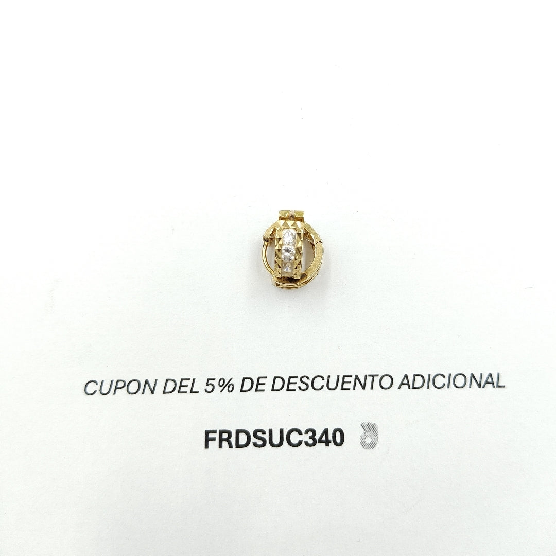 ARRACADAS PAR ORO 14 K 2,10 GRMS (SEMINUEVO)