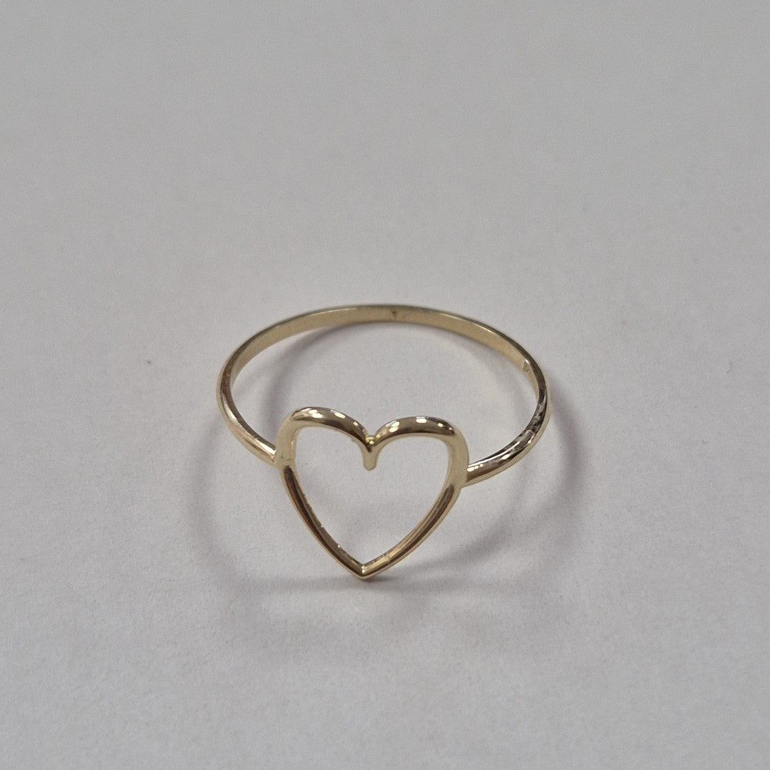 ANILLOS ANILLITO FIG CORAZON 10K TALLA 9 0.8 GR (NUEVO)