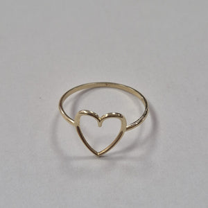 ANILLOS ANILLITO FIG CORAZON 10K TALLA 9 0.8 GR (NUEVO)