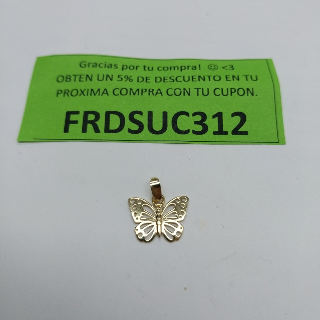 DIJE MARIPOSA 10K 0.8 GR (NUEVO)