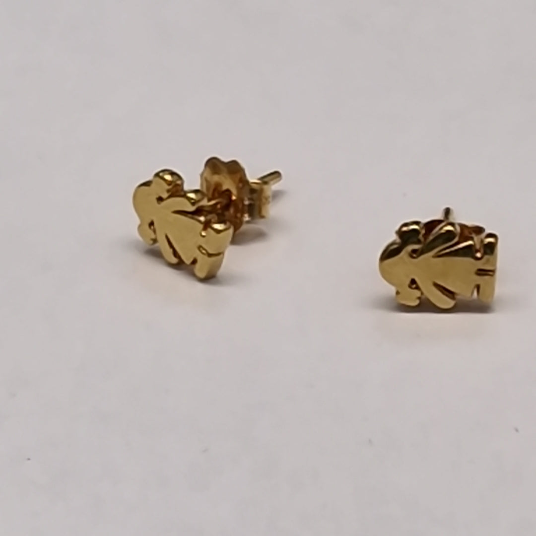 ARETES PAR ORO 18 K 1.4 GRMS (SEMINUEVO)
