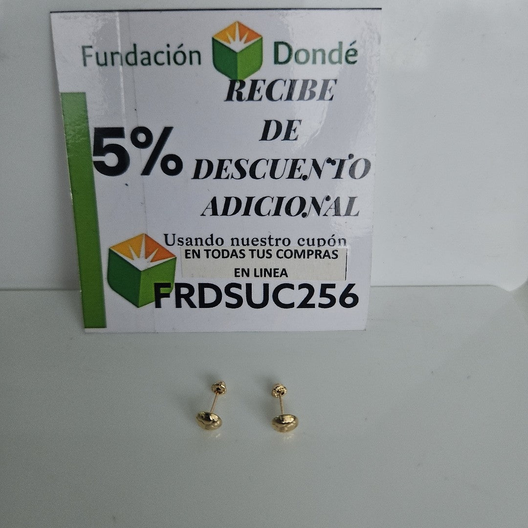 BROQUELES BROQUEL FIG BALON DE FUTBOL 14K 0.2387 GR (NUEVO)