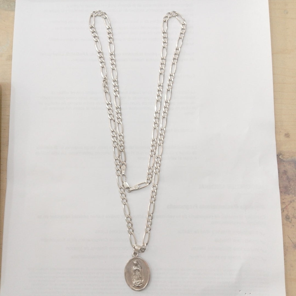 CADENA,DIJE PLATA 22,80 GRMS (SEMINUEVO)