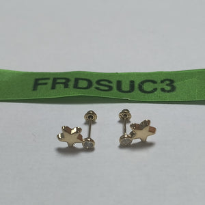BROQUELES BROQUEL FIG ESTRELLA C CIRCONIA 14K 0.2603 GR (NUEVO)