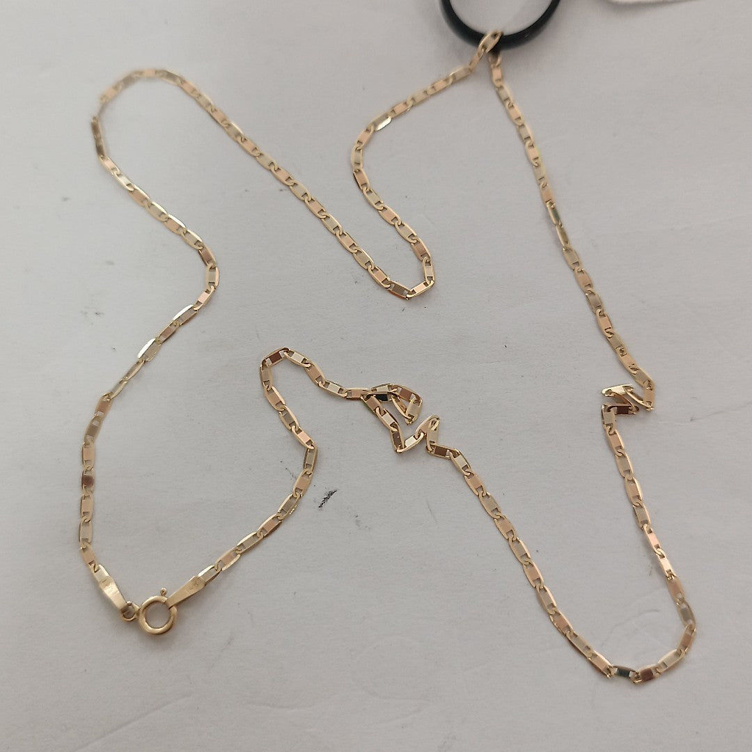 CADENA ORO COMBINADO 14 K 1,30 GRMS (SEMINUEVO)