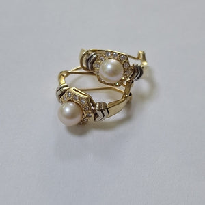 ARETES PAR ORO 14 K 6,10 GRMS (SEMINUEVO)