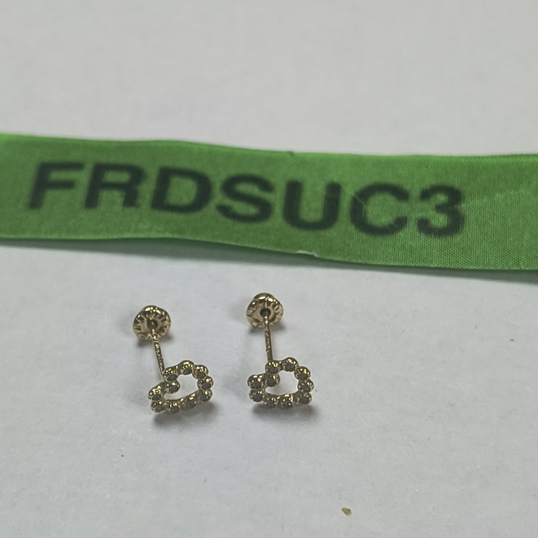 BROQUELES BROQUEL FIG CORAZON 14K 0.23 GR (NUEVO)
