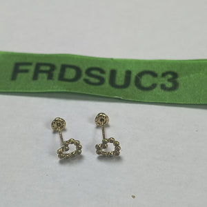 BROQUELES BROQUEL FIG CORAZON 14K 0.23 GR (NUEVO)