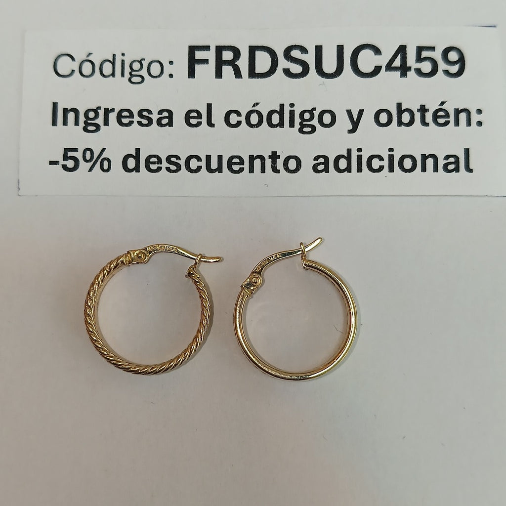 ARRACADAS ORO 14K 1.8 (NUEVO)