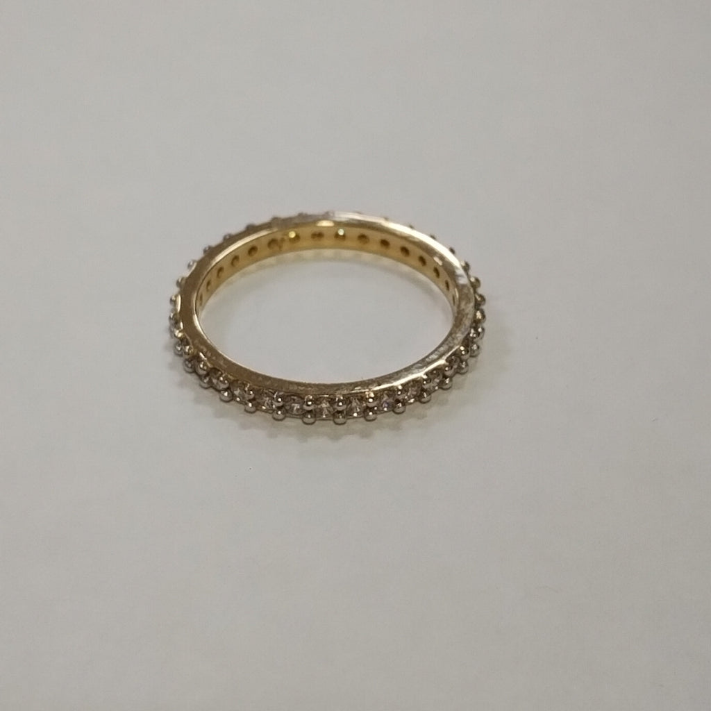 ANILLO ANILLITO CHURUMBELA C CIRCONIAS 14K 6.5 TALLA 1.9 GR (NUEVO)