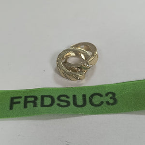 ARETES HUGGIES CON CIRCONIAS 14K 2.3 GR (NUEVO)