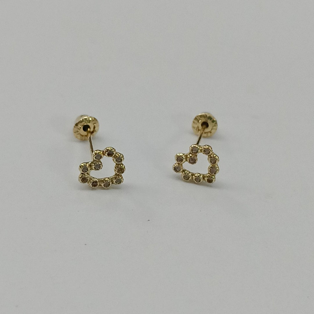 BROQUELES BROQUEL FIG CORAZON 14K 0.23 GR (NUEVO)