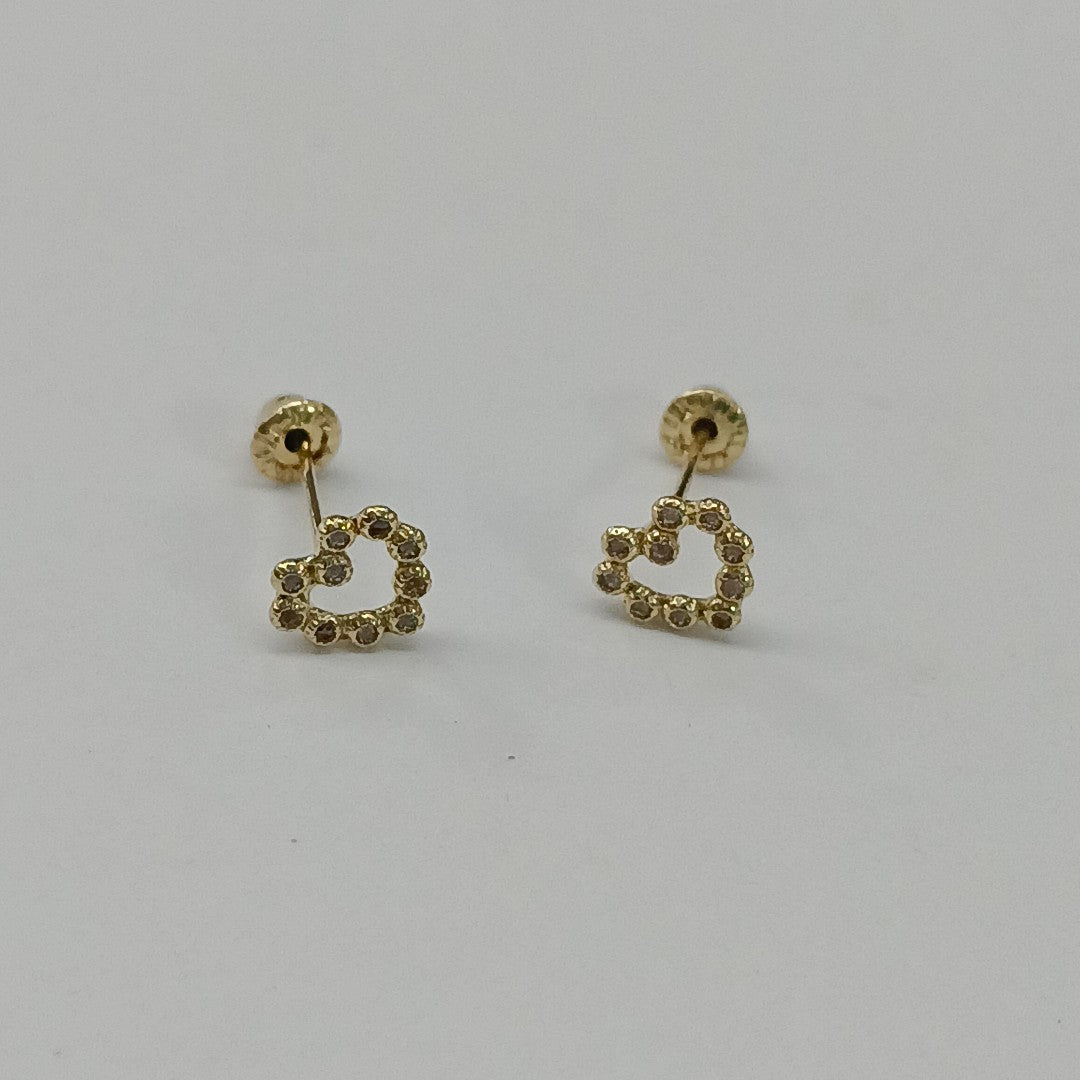 BROQUELES BROQUEL FIG CORAZON 14K 0.23 GR (NUEVO)