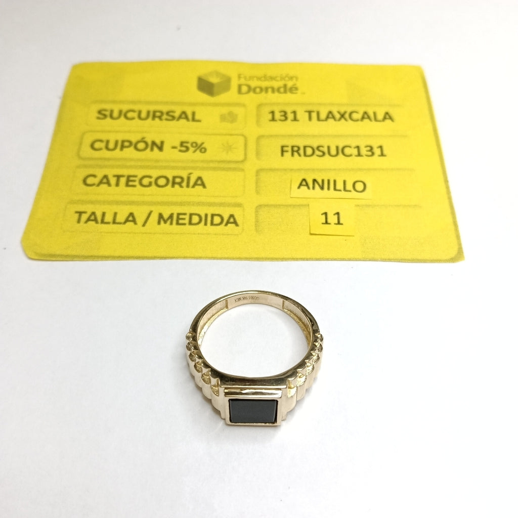 ANILLO C ONIX 14K 11 TALLA 8.6 GR (NUEVO)