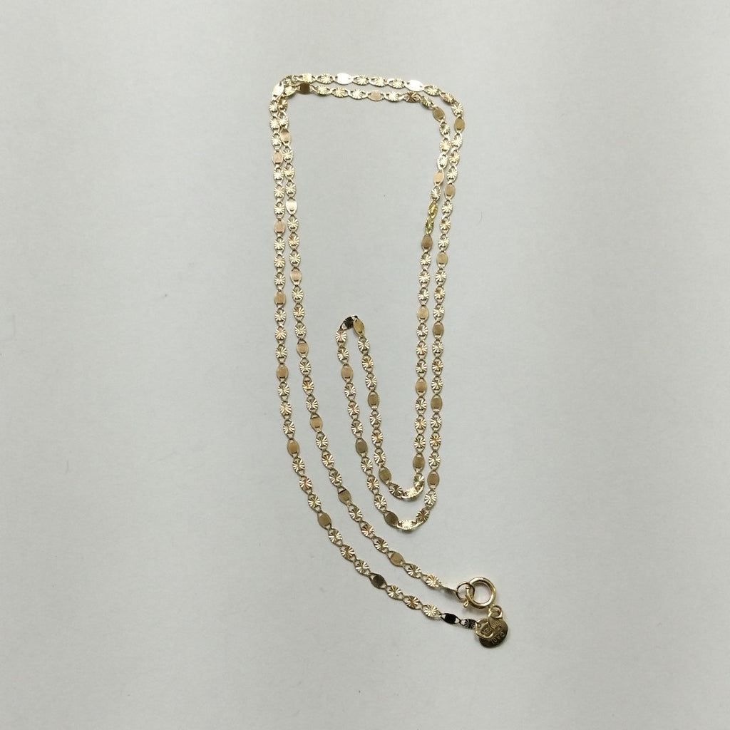 CADENAS TEJIDO GUCHI ORO 10K 55 CM 1.7 GR (NUEVO)