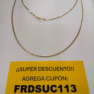 CADENA BARBADA 14K 55 CM 5.9 GR (NUEVO)