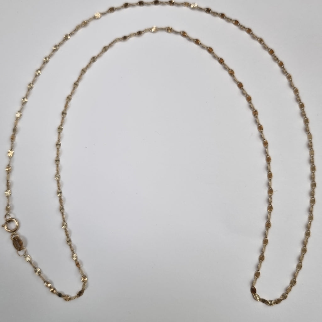 CADENA ORO, ORO COMBINADO 10 K 1.4 GRMS (SEMINUEVO)