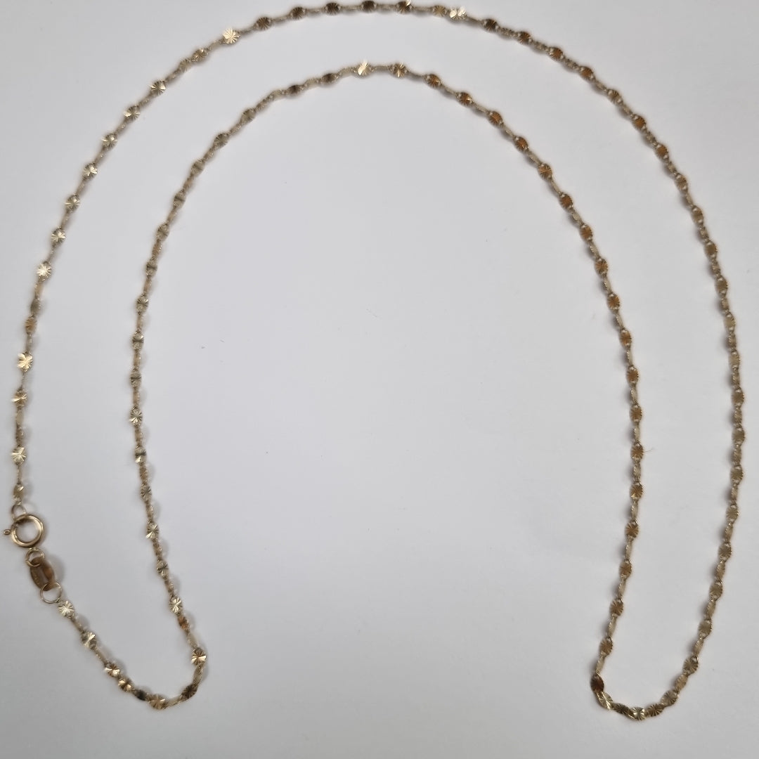 CADENA ORO, ORO COMBINADO 10 K 1.4 GRMS (SEMINUEVO)