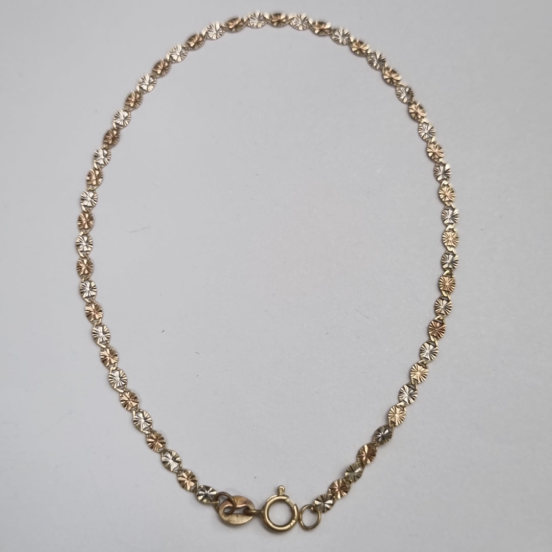 PULSERA ORO, ORO COMBINADO 10 K 0.6 GRMS (SEMINUEVO)