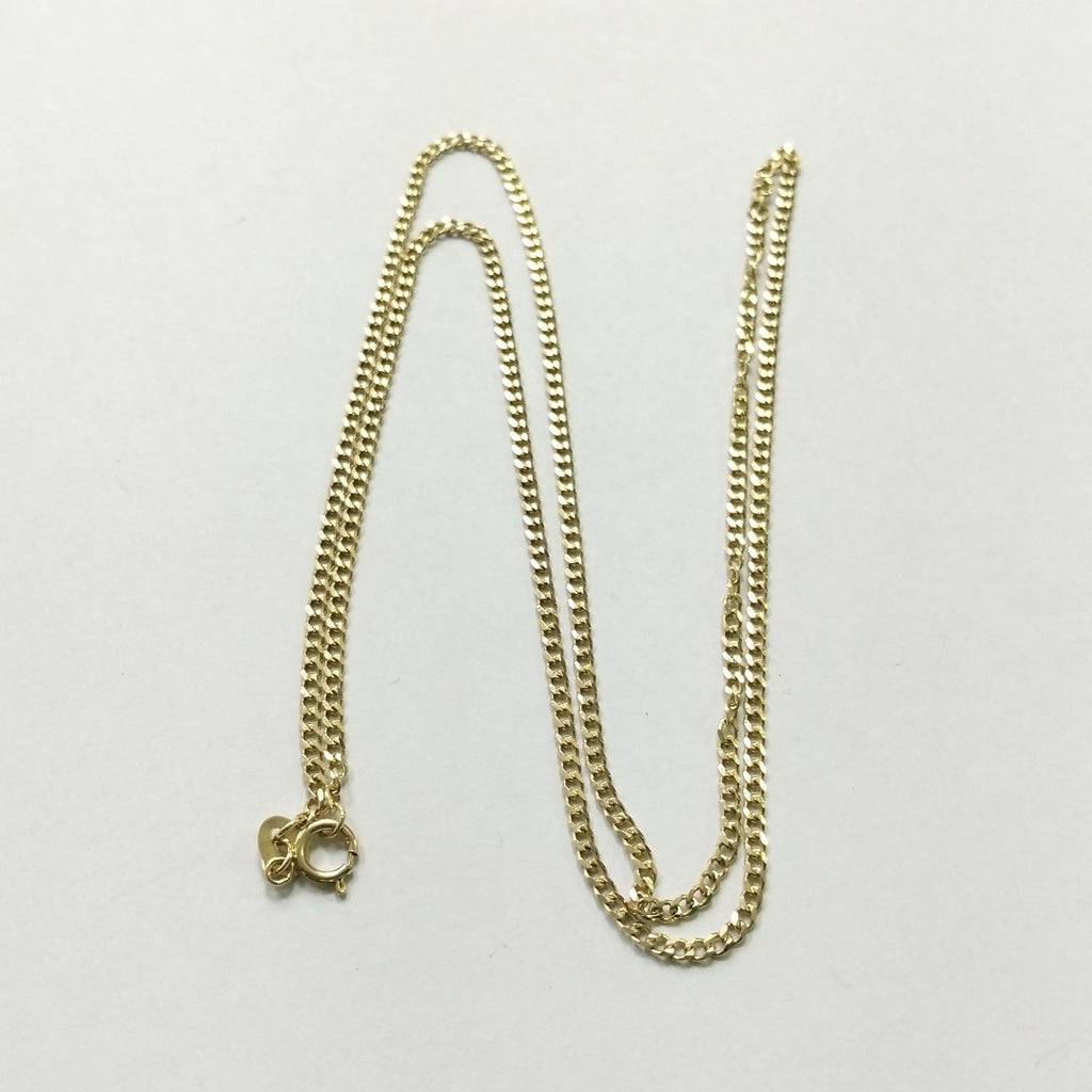 CADENAS TEJIDO BARBADA ORO 10K 55 CM 3.8 GR (NUEVO)