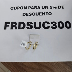 ARETES TEJIDO ARRACADAS ASTRIADAS 14K 2.9 GR (NUEVO)