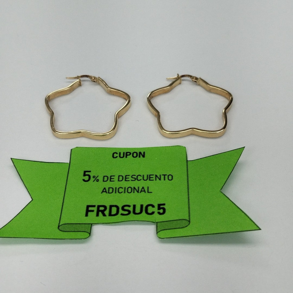 ARRACADAS PAR ORO 14 K 2.4 GRMS (SEMINUEVO)