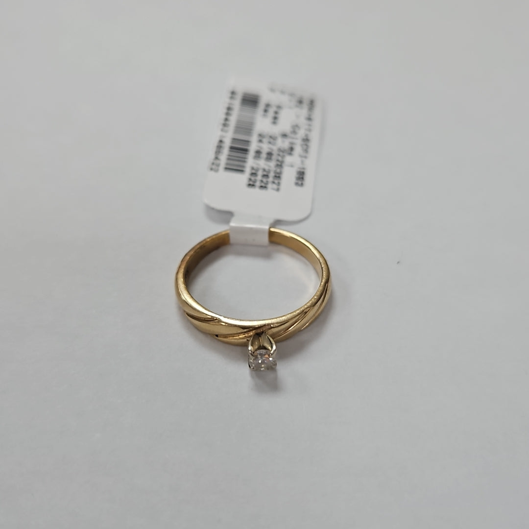 SOLITARIO ORO 14 K 2 GRMS (SEMINUEVO)
