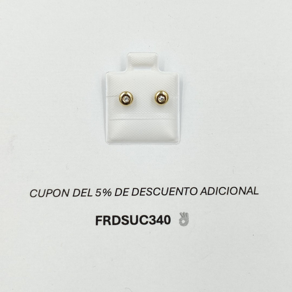 BROQUELES BROQUEL C CIRCONIA 14K 0.27 GR (NUEVO)