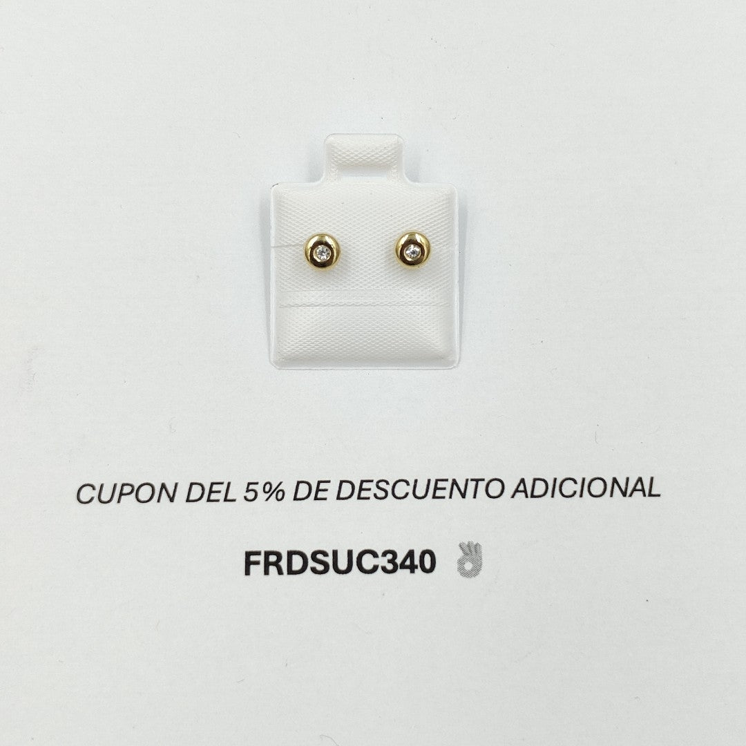 BROQUELES BROQUEL C CIRCONIA 14K 0.27 GR (NUEVO)