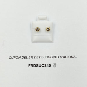 BROQUELES BROQUEL C CIRCONIA 14K 0.27 GR (NUEVO)