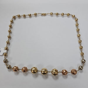 COLLAR ORO COMBINADO 14 K 24,80 GRMS (SEMINUEVO)