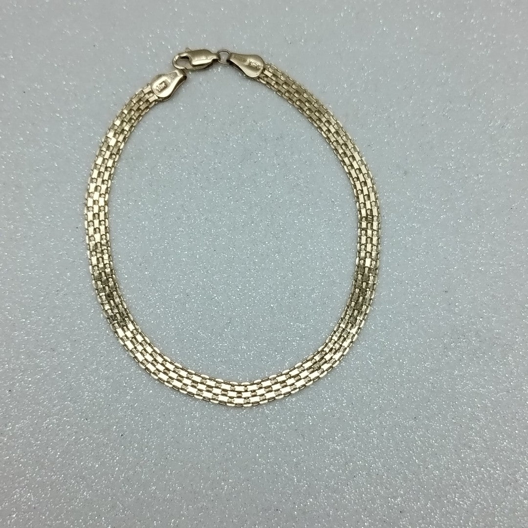PULSERA ESPECIAL 14K 21 CM 5.1 GR (NUEVO)