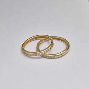 ARETES ARRACADAS C CIRCONIAS 14K 1.9 GR (NUEVO)