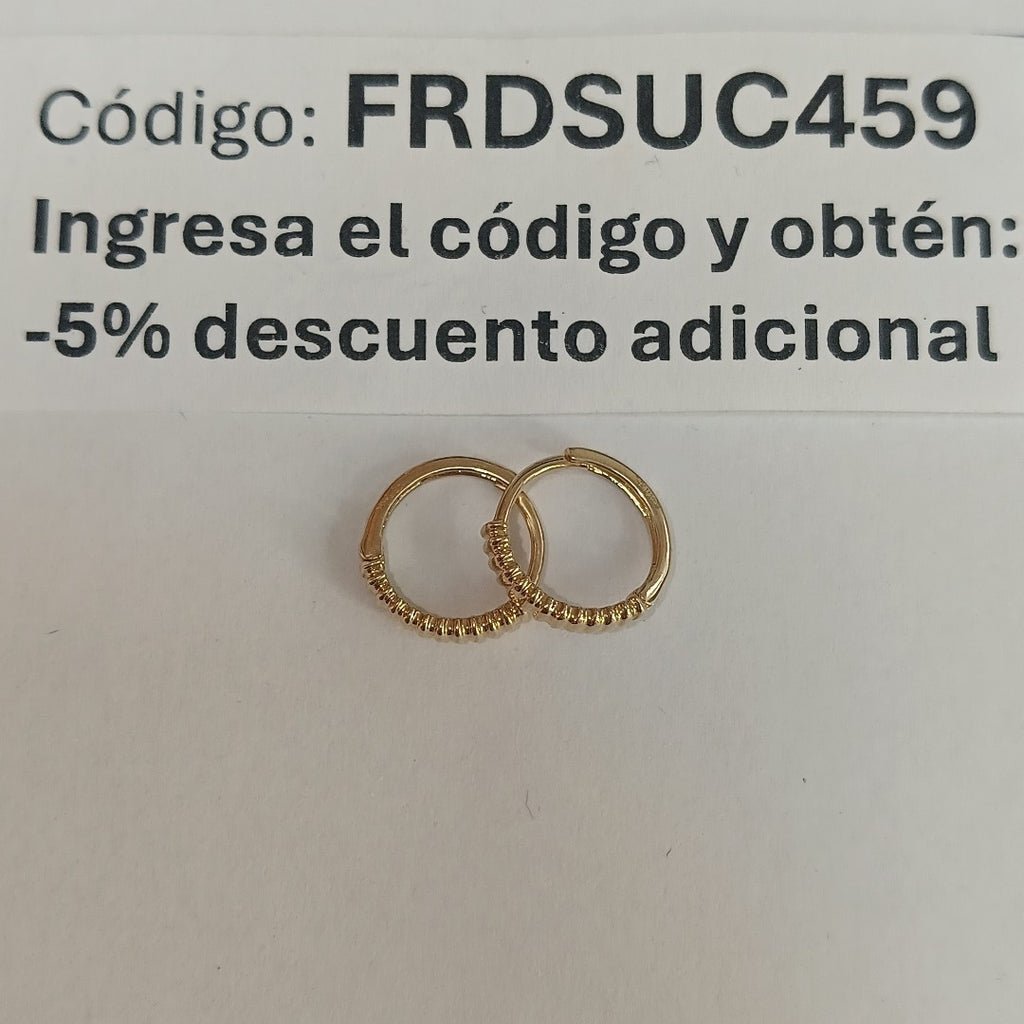 HUGGIES ORO 14K 1.2 (NUEVO)