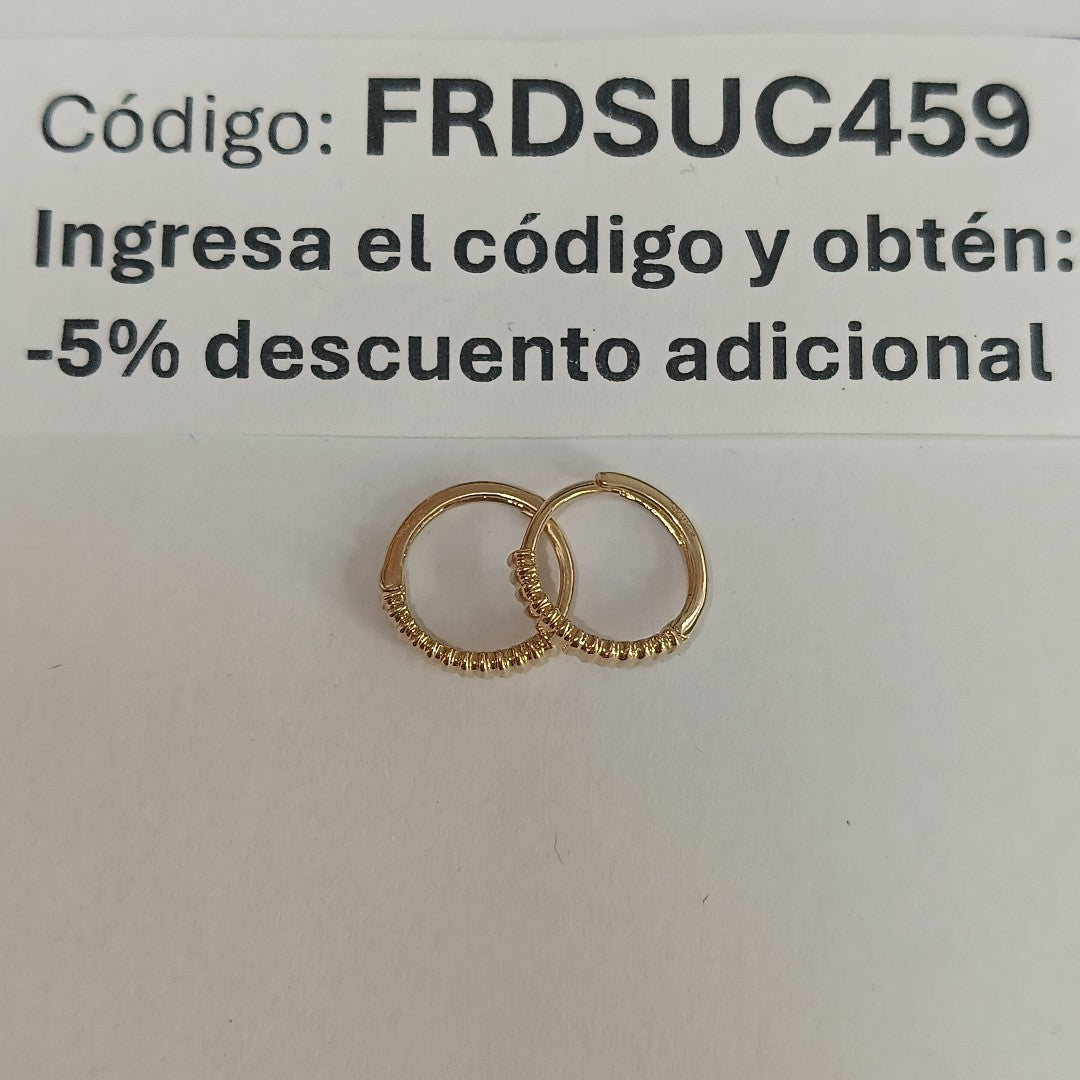 HUGGIES ORO 14K 1.2 (NUEVO)
