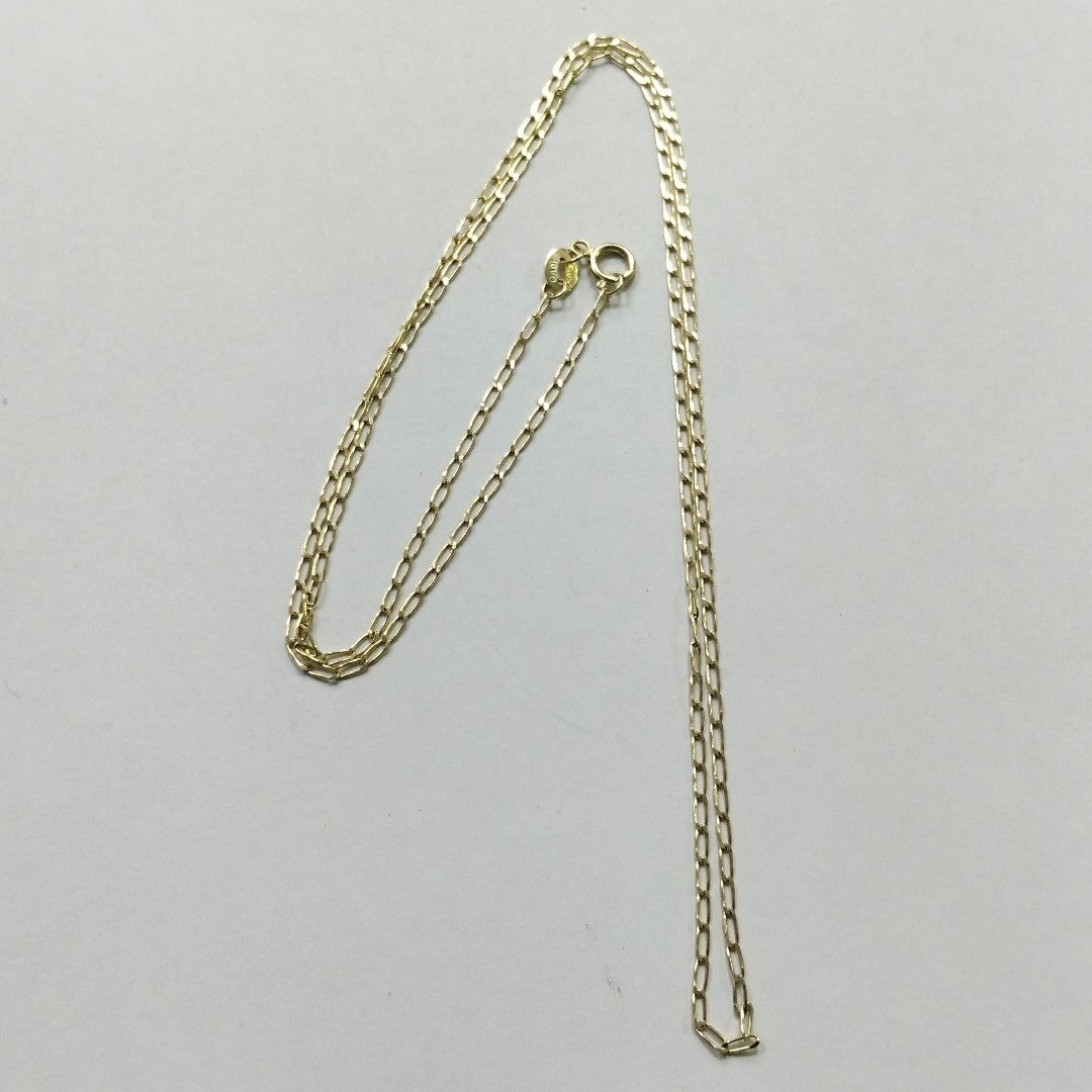 CADENAS TEJIDO ESLABONES ORO 10K 55 CM 1.9 GR (NUEVO)