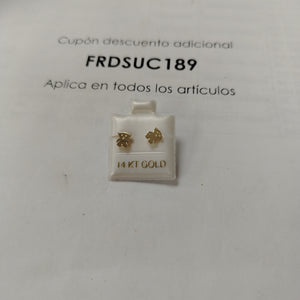 BROQUELES ORO 14K 0.8 (NUEVO)