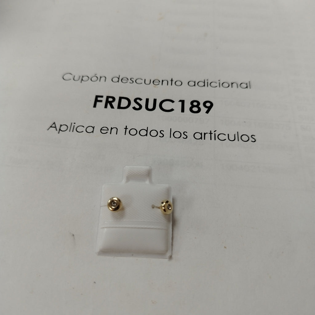 BROQUELES BROQUEL C CIRCONIA 14K 0.27 GR (NUEVO)