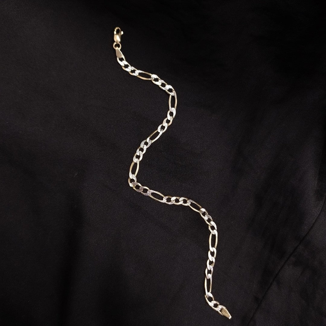 PULSERA ORO COMBINADO 14 K 2,80 GRMS (SEMINUEVO)